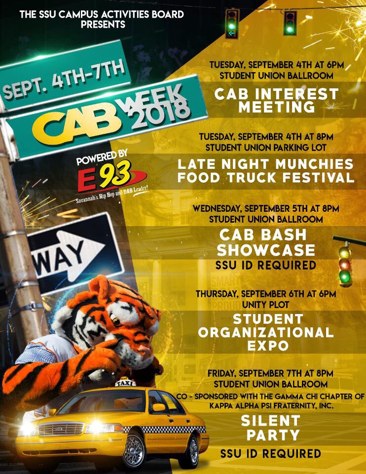 E93Radio's tweet photo. The most LIT ๐ฅ week of the year!!! #SSU18 #SSU19 #SSU20 #SSU21 #SSU22 #TigerPride #CABWeek ๐ฏ๐๐๐๐ https://t.co/cWDd7EM80I