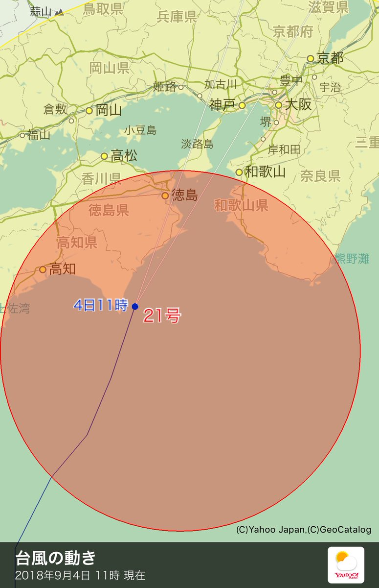 台風の動き