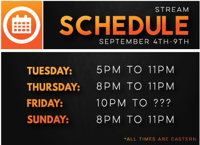 PunchedPlays's tweet photo. This weeks schedule coming up! Going to be streaming Uldir release and M+! https://t.co/3rBlcM6Ilb