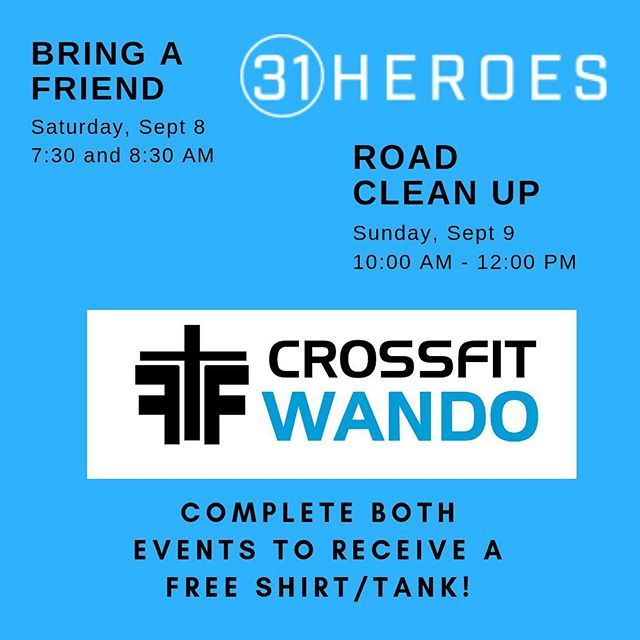 We are so excited for this weekend! Comment ⬇️ with questions. 
#
#
#
#
#crossfitwando #cfw #cfwando #ffit #crossfit #crossfitcommunity #fitfam #highintensity #functionalmovements #constantlyvaried #masters #mastersathlete #amrap #mtplife #mtpleasant… ift.tt/2NFeGCi