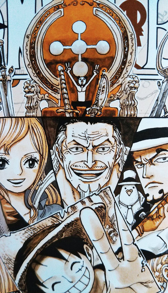 Uzivatel まな Na Twitteru One Piece 90巻のカバー裏で座ってはいけない所に早速座っているパンダマン Onepiece