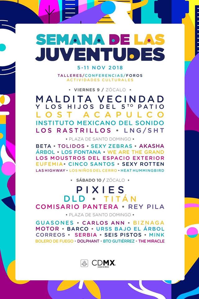 RuidoEnLaRed's tweet photo. 🤩🤩🤩
The Pixies estará en concierto en el Zócalo capitalino como parte de la #SemanaDeLasJuventudes https://t.co/KjmLWN8JZF
