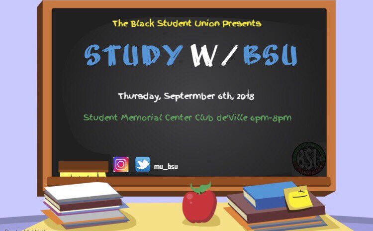 MU_BSU's tweet photo. Be sure to come out this week to put first events of the semester 😊 https://t.co/THrEikmgPV