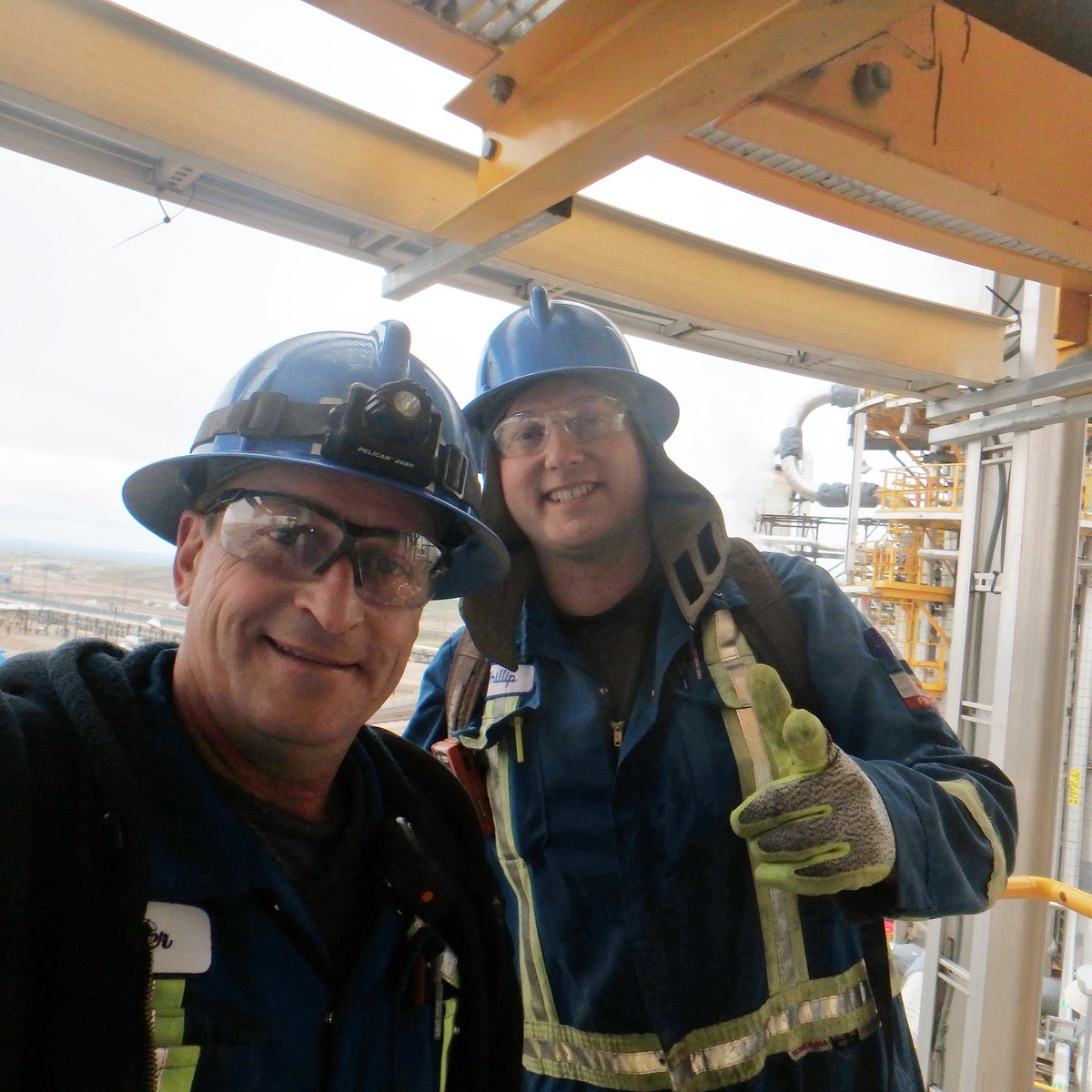 TJCams's tweet photo. #TC & #Phil together again! #Alberta #Oilsands #PPE #SummitInspection #Bros https://t.co/KeHnYYcrly