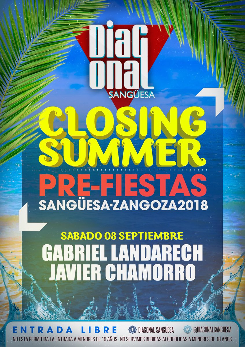 bardiagonal's tweet image. Este Sábado celebramos las Pre-Fiestas de Sangüesa en el Diagonal !!! Tenemos un sorteo de copas gratis en el Insta de @javierchamorrodj 
TE ESPERAMOS !!!