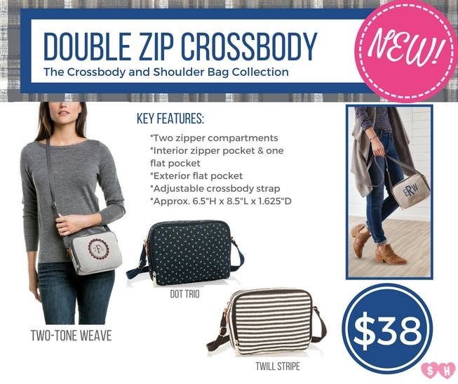 thirty one double zip crossbody