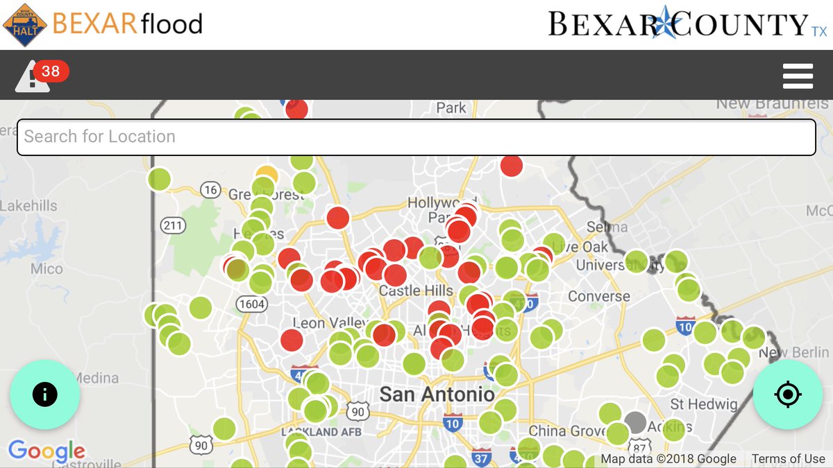 BexarCounty's tweet image. Take a look at bexarflood.org to see if there are any road closures on your commute. Drive safe! 

#TurnAroundDontDrown #FlashFloodWarning