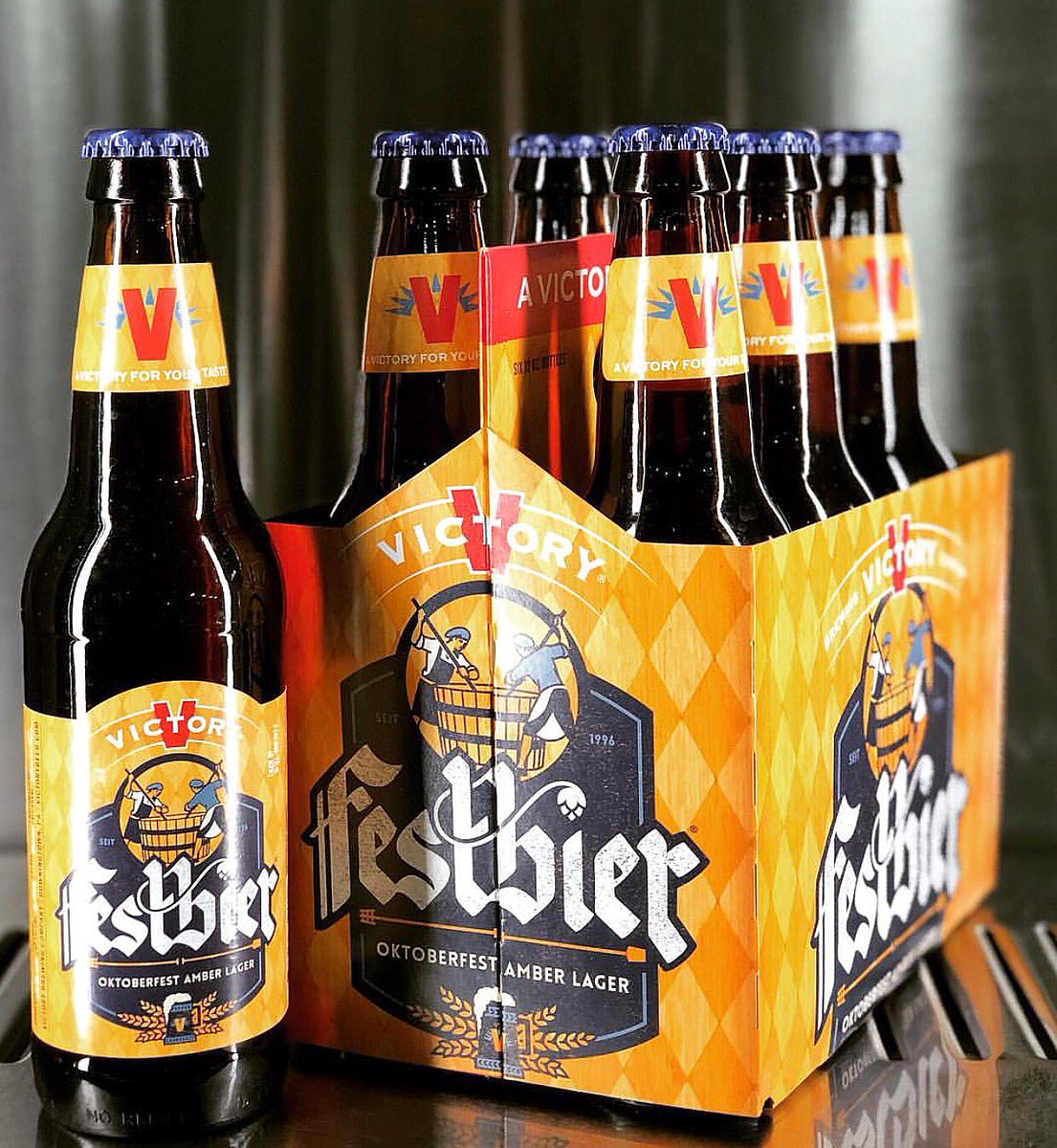 Fun Fact‼️ Festbier was the first beer ever brewed at the flagship brewery in Downingtown in 1996. And now? Our brewers and fans alike impatiently wait for its annual release to signal the official start to Fall. You go, Festbier. YOU GO. #ProudDads #Oktoberfest #AmberLager
