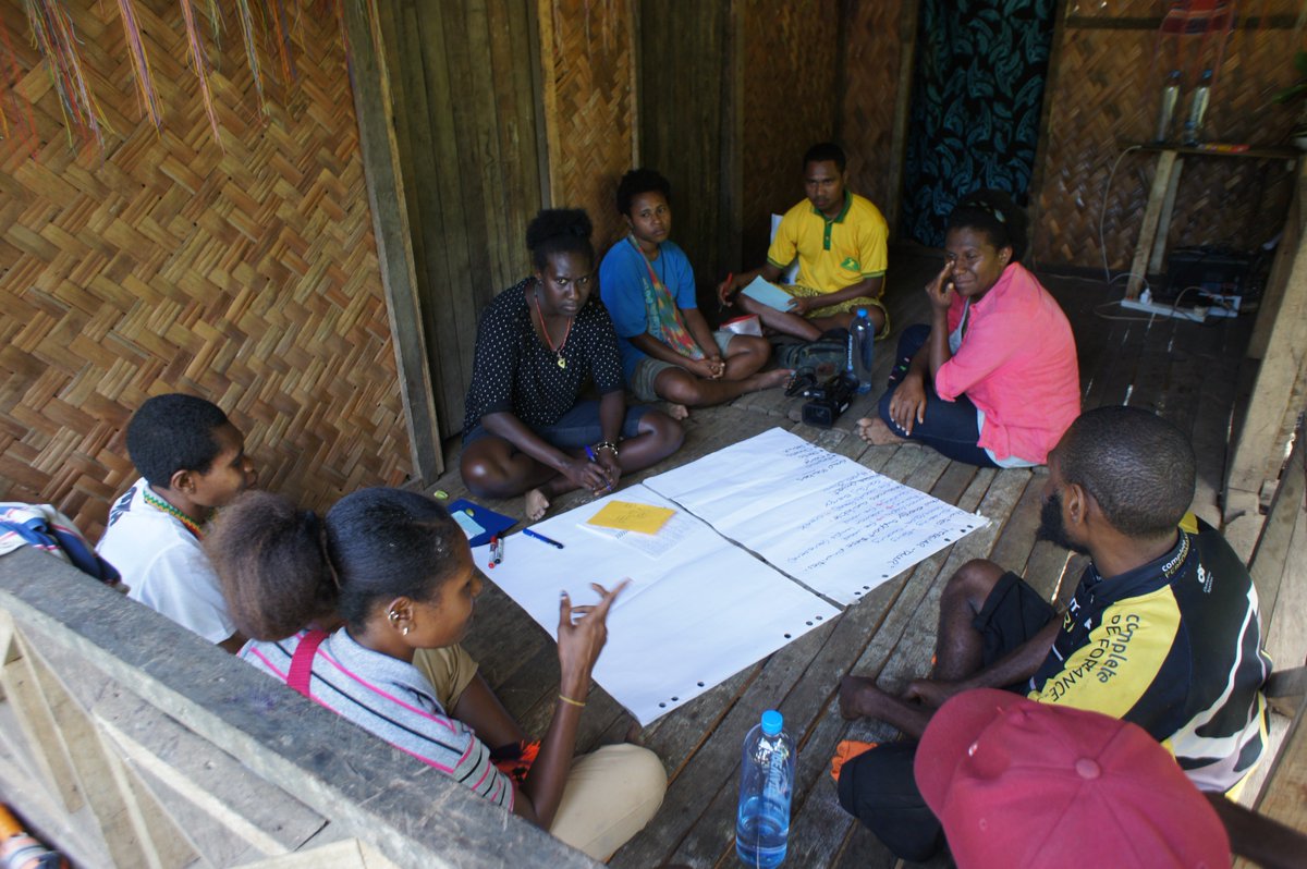energypovertyUQ's tweet photo. The EPRG team is back from an inspiring week training and delivering the #PNGFEELS energy literacy program in Madang, PNG for #teamtotal2018. What a team! @Media_DWU @unigoroka @TheVoiceIncPNG @TotalCampus @Mjherington @heytony7 @UQ_EAIT @GCITweet @UQ_News More photos soon! https://t.co/iH2miRGHbI