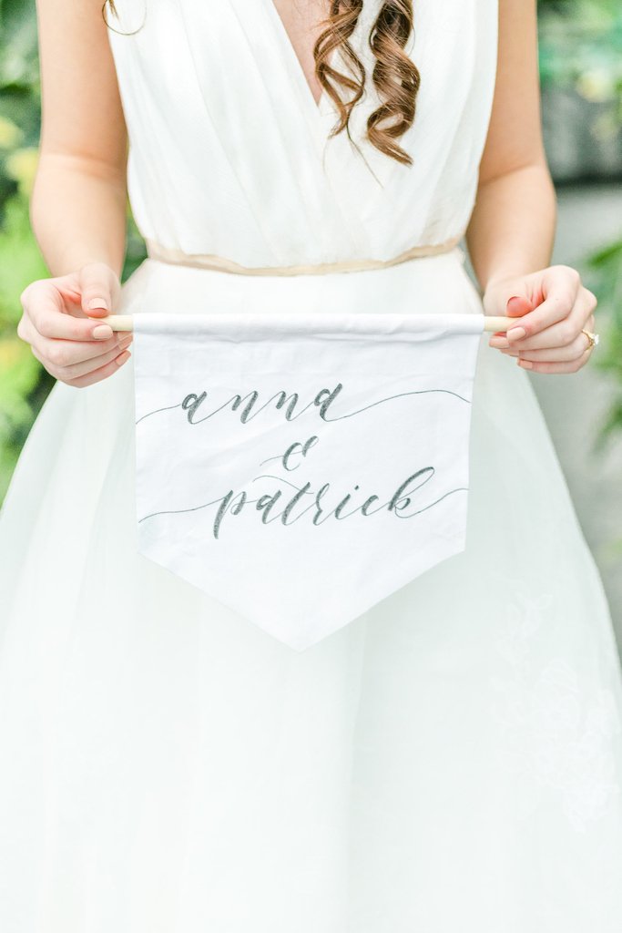 A simple #fabricbanner to use during your #weddingday and then hang in your home! Contact me about creating one for you and your future #hubby or #wife! #homedecor thingsunseendesigns.com/contact/