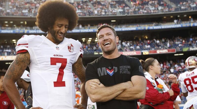 Colin Kaepernick met with a veteran (Nate Boyer) to discuss his sitting protest and they came to a compromise in which Colin would kneel. This was seen as a respectful protest as the military kneel during certain ceremonies. The protest was never anti military or anti America.