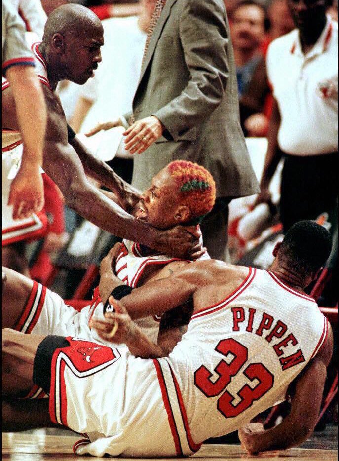 michael jordan scottie pippen dennis rodman