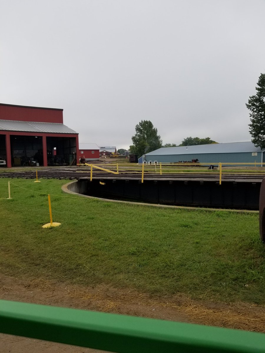 speechchic101's tweet photo. Who doesn't love a roundhouse? Somehow I failed to get photos of my in-laws' Otto engine collection. They can't be in the parade because they are stationary. #wmstr https://t.co/Bi6kSyCxEA
