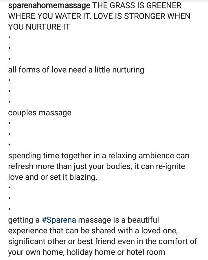 Sparena_Massage's tweet photo. It's not too early to start planning a wonderful weekend
#Sparena is taking couples massage this week
#love
#couples
#spadate
#massage
#passion
#stressfree
#couplesmassage
#couplestherapy
#couples
#treat
#lagos
#nigeria
#romantic
#serene
#birthdaygiftidea
#weddinganniversary https://t.co/M3aL2ah5ut