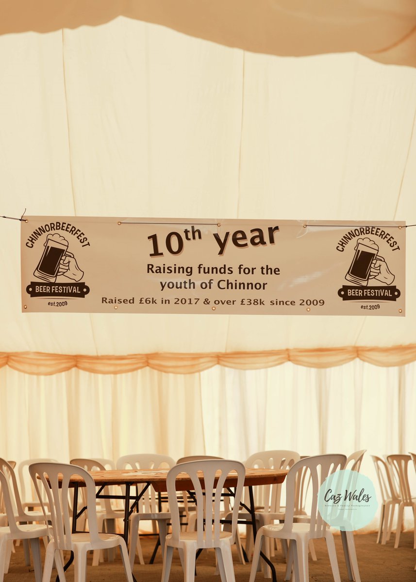 <a href="/chinnorbf/">Chinnor Beer Fest</a> 10th year 2018 raising funds for the youth of Chinnor #beerfestival #realale #fundraising #familydayout #CraftBeer