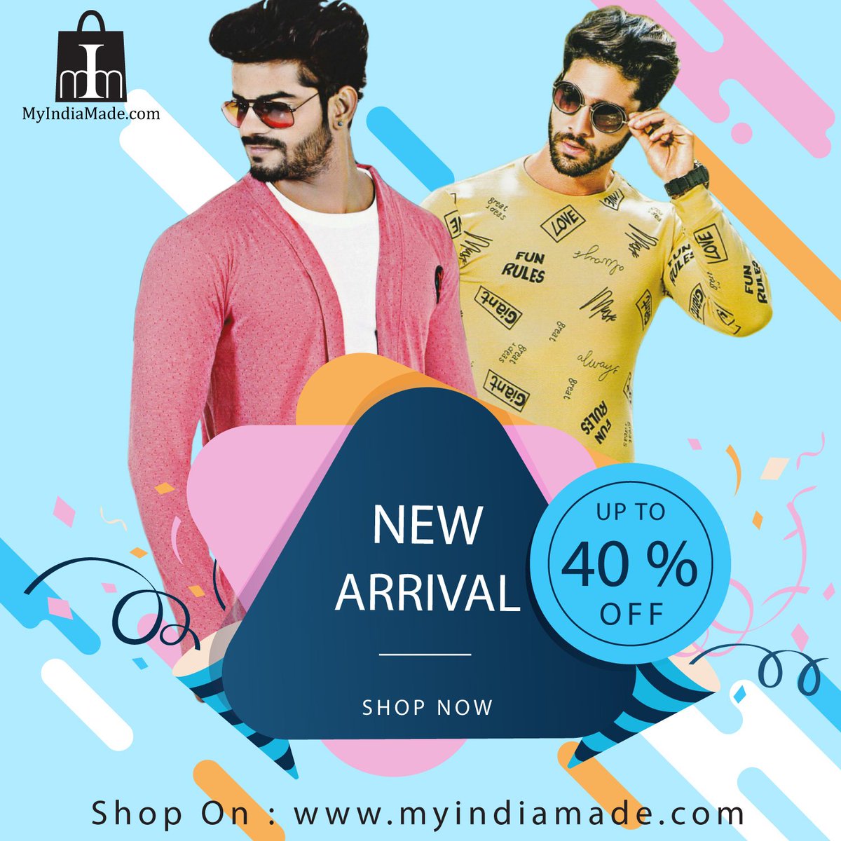 myindiamade's tweet photo. 🛒NEW ARRIVAL  🛒
✔️ FREE Home Delivery ✔️ Cash On Delivery
📌 V-Neck Tshirt : https://t.co/xKbrBcRn5C
📌Round Neck T-Shirt : https://t.co/kXhOBfgBkf
📌 Collar T-Shirt : https://t.co/Nw1aqQz7OW
📌 Shrugs : https://t.co/lbYWMSVa56
📌 3 T-shirt Offer : https://t.co/NbZnQlIrIW https://t.co/J8TuIokwfK