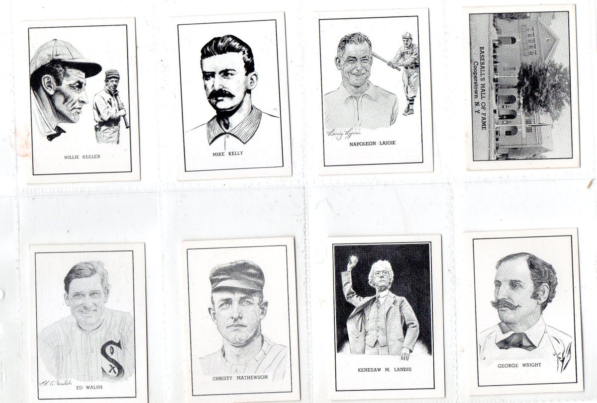 CardsJs's tweet image. These Callaghan Hall of fame Baseball cards are up  for auction in England at Tim Davidson's on Wednesday 6/9/18, 52 of them in total,  lot 513, nice cards!!! #baseball #Callahan #halloffame  #cigarettecardsorg #tobaccocards #jscards