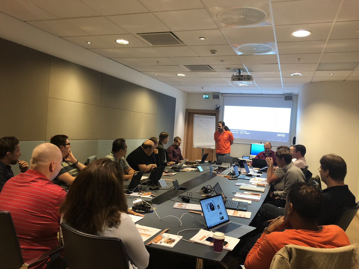 pexip's tweet photo. Huge group this week at the Pexip training here in Oslo with students from all over the world learning all about Pexip for #Skype4B #MicrosoftTeams and #HangoutsMeet https://t.co/YJqAN8QD7K