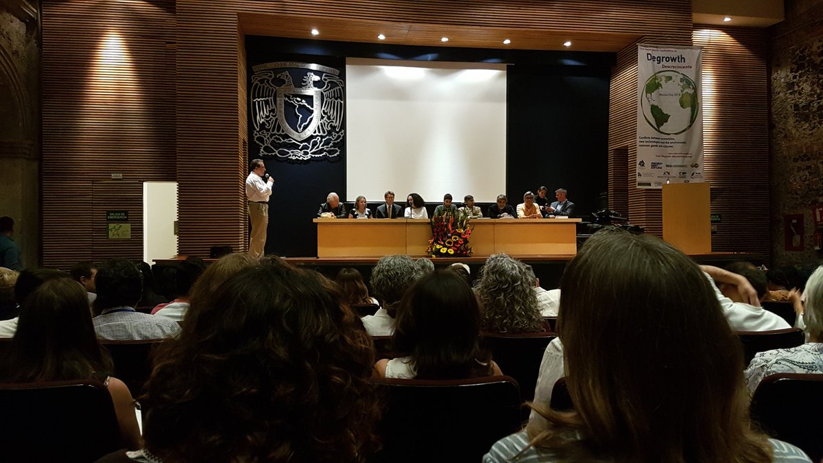 Degrowth conference - decolonizing social imagiraries starting now. Xaviera and I present on Wed :) #degrowth #MexicoCity