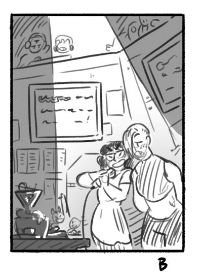 as a bonus, enjoy this unused runner up thumbnail of them having fun at space karaoke.....all my characters are good and I love them