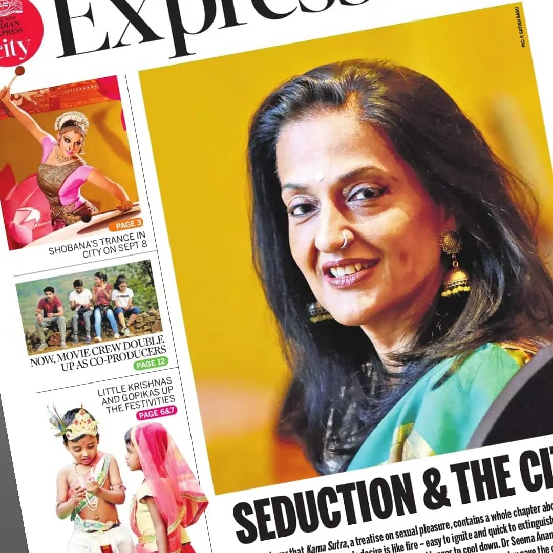 mkalanidhi's tweet photo. #DrSeemaAnand's book #TheArtsOfSeduction and what #Kamasutra says about better sexual bonding with the partner
https://t.co/Gn73PRUouH. By #SriVidyaPalaparthy in #TheNewIndianExpress #Hyderabad https://t.co/FXLRWuJpuY