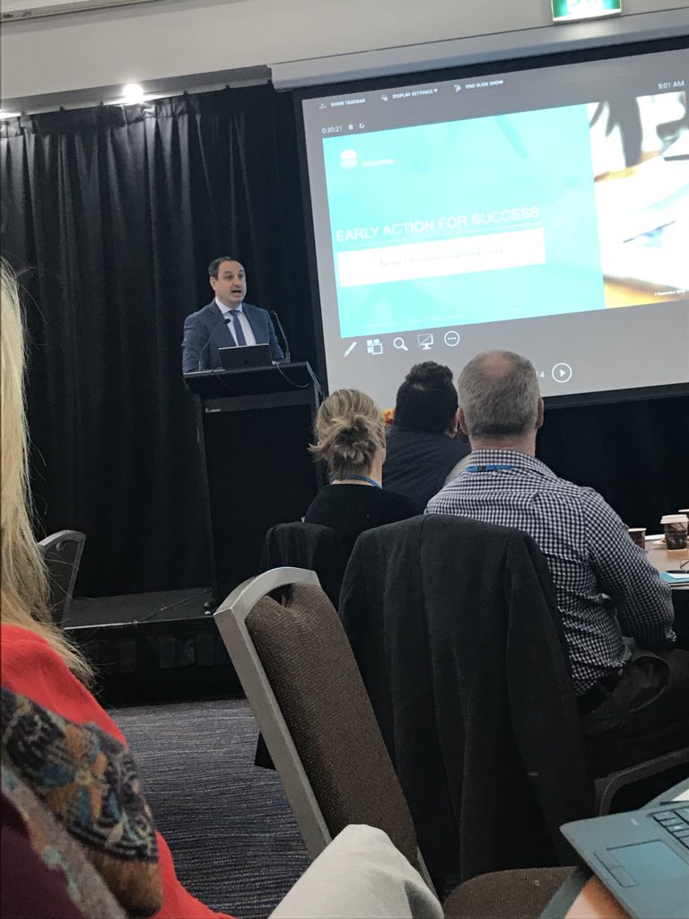 Listening to <a href="/dizdarm/">Murat Dizdar</a> who 6 years ago signed my Instructional Leader contract after ‘accidentally falling’ into this role... and still loving it!  #awesomefoursome <a href="/Cardinal2407/">Marion</a> <a href="/JoannePetrakis/">Joanne Petrakis</a> <a href="/Cathy_L_Alfaro/">Cathy Alfaro</a>