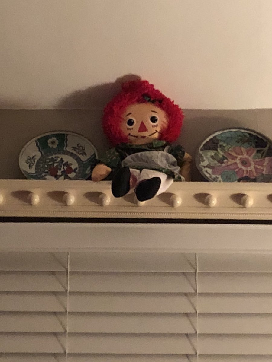 I’m so tired that I’m at the level where I don’t care if this doll watches me sleep all night.