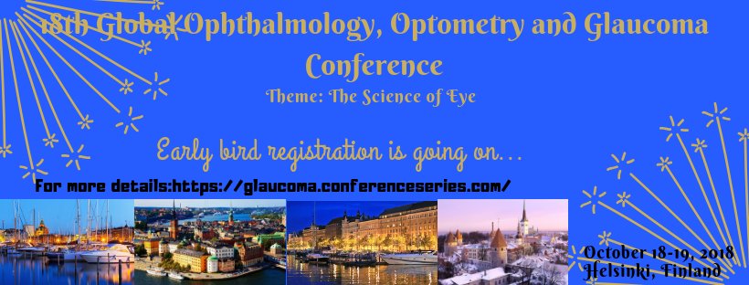 Researchers found that removing the mutated protein by disrupting the mutant #myociln results in lowered #intraocular pressure, which in turn prevents #glaucomatous damage to the #eye.
#18th_global_ophthalmology_optometry_&amp;_glaucoma_conference: glaucoma.conferenceseries.com