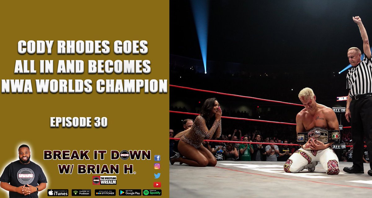 brianhwaters's tweet photo. .@CodyRhodes makes history at #ALLIN, HBK vs Undertaker? #Raw, @FlyinBrianJr goes to a new level at #MLWFusion and @SonnyKissXO makes history at #ColossalConfrontation
Episode 30
Podbean https://t.co/opKGOGAF7k
YouTube https://t.co/mi5xY7kcED
iTunes https://t.co/frKQGmuhTa https://t.co/NGREdVjwv1