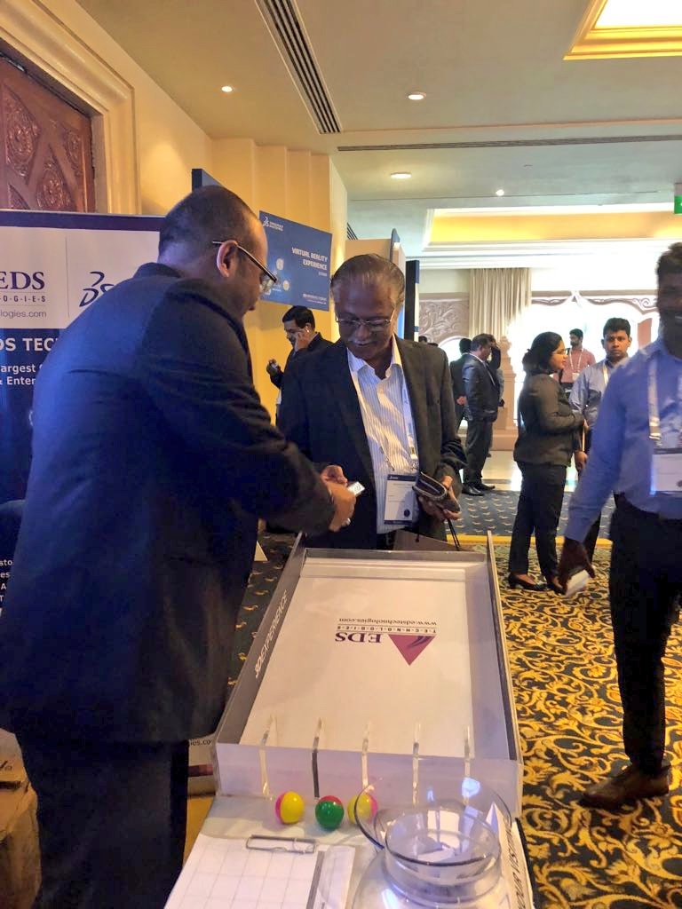 EDSTechnologies's tweet photo. Welcome to #3DEXPERIENCE Forum, Transforming your business through #Digitization. Connecting people, ideas, solutions and data. #Bengaluru 
Visit our booth and win big today! https://t.co/5SoLPiyfle