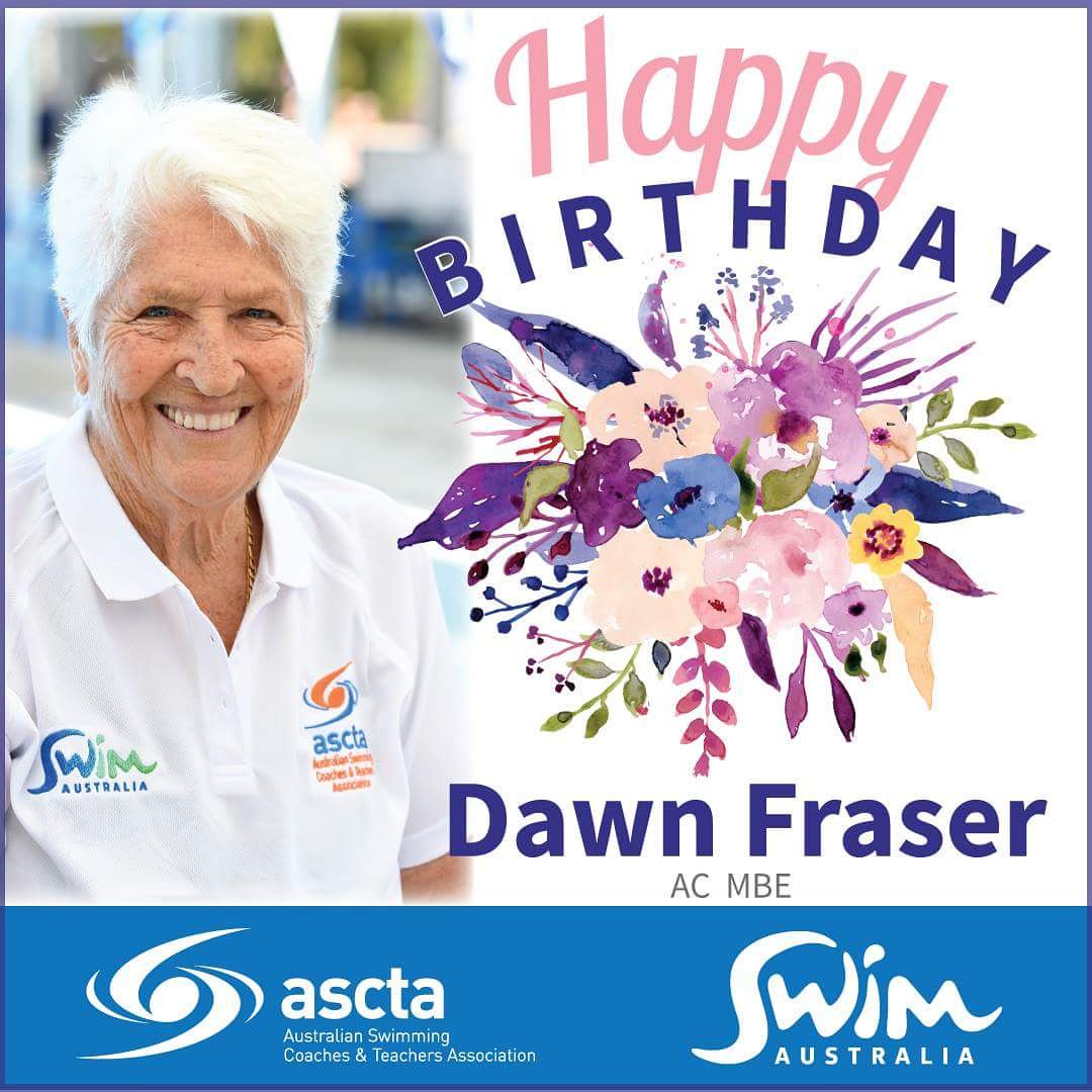 Wishing our Swim Australia Ambassador and Australian Swimming Legend Dawn Fraser Happy Birthday. 