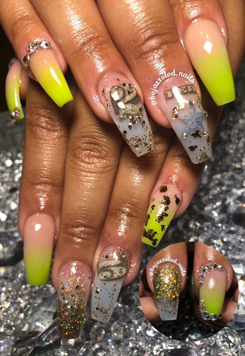 BejazzeledNailz's tweet photo. 25TH BIRTHDAY NAILS π₯π MARRIED TO THE MONEY π°
#atlanta #atlantanails #atlantanailtech #atlantanailart #dopenails #dopenailtech #dopenailartist #atlnails #atlnailtech #atlnailart
#gwinnettnails #downtownatlanta #blackgirlsdonails https://t.co/BuaNKtPV52