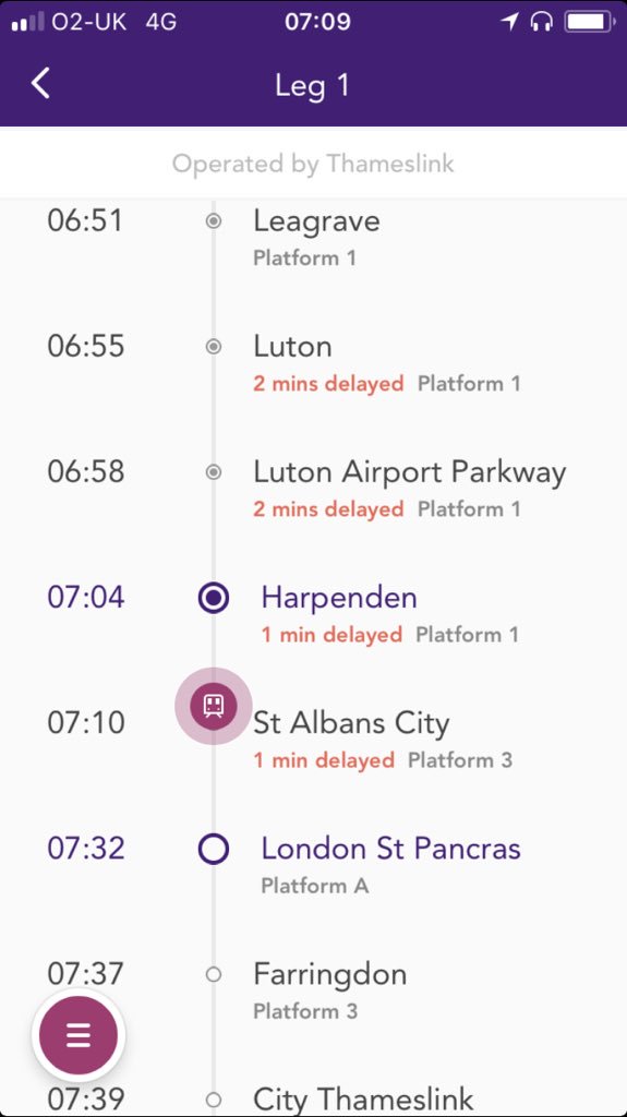 CoyneIan's tweet photo. @TLRailUK what is happening at Harpenden?  The 7:04 didn’t appear or pass through but appears to have arrived at St Albans? https://t.co/bMJke2QQ05