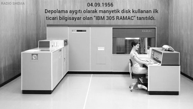 RadioShema's tweet photo. 'Tarihte Bugün'
#IBM305RAMAC #tarihtebugün #bilgisayar #salı #shemamediagroup #radioshema https://t.co/VNXdctTkuH