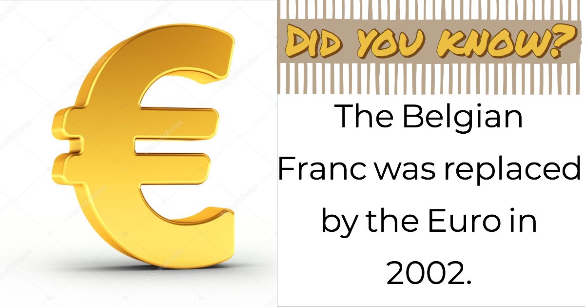 Multilog2's tweet image. #Belgium #Currency #DidYouKnow