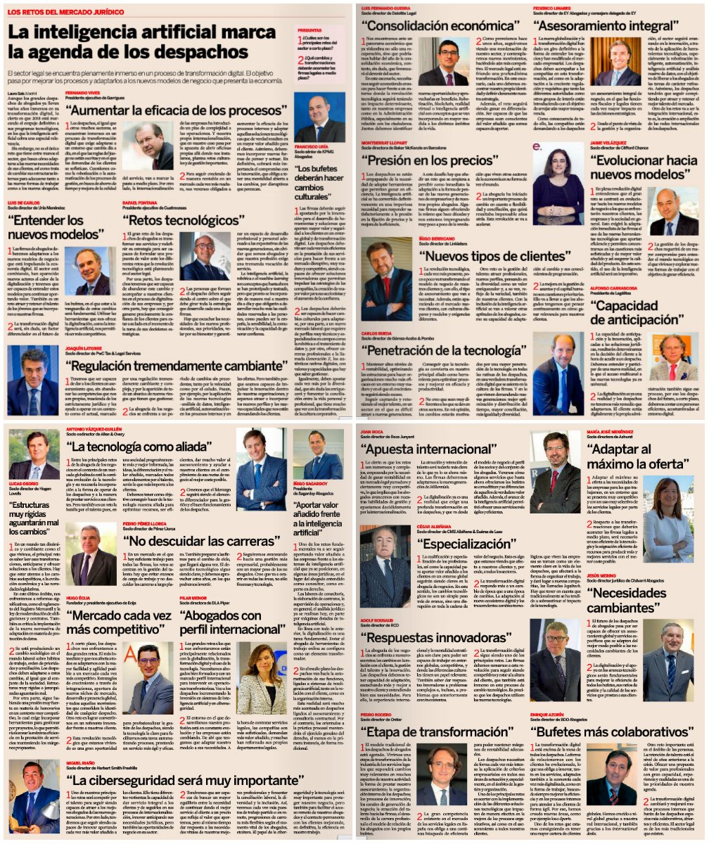 MariaEugeniaGay's tweet photo. El sector legal está en pleno proceso de transformación. La digitalización e internacionalización son los retos de l@s abogad@s del futuro. Nos adaptamos a estas exigencias para seguir ofreciendo servicios de calidad acordes a los nuevos tiempos. Recomiendo lectura @exp_juridico https://t.co/EzwFsGbbQj