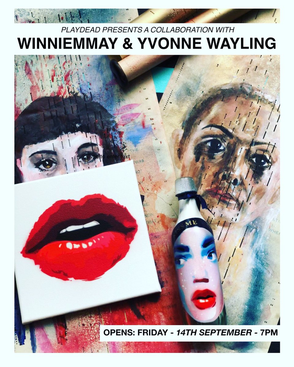Up next a beautiful collaboration show between local talent @winniemmay and the incredible London based artists @yvonnewayling