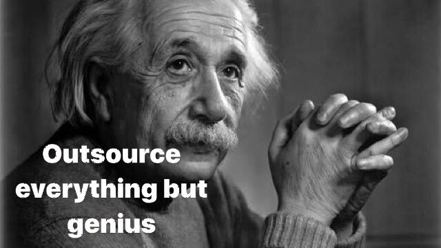 jamielord's tweet image. Outsource. Outsource. Outsource EVERYTHING but genius. 

#ProcessAgnostic
#ClientDelight
#EricSamuelson

Positively!