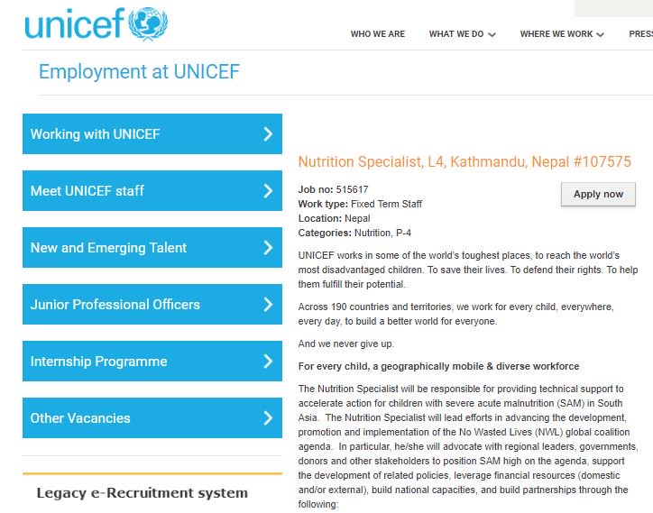 arjandewagt's tweet photo. #Vacancy  -  UNICEF Regional Office in Nepal @UNICEFROSA 

#Nutrition Specialist P4
focusing on providing technical support to accelerate action for children with severe acute malnutrition (#SAM; #CMAMA) in South Asia. 
Closing date 12 Sep 2018 

https://t.co/ZoJNUlLuGj https://t.co/iX9t1EJqED