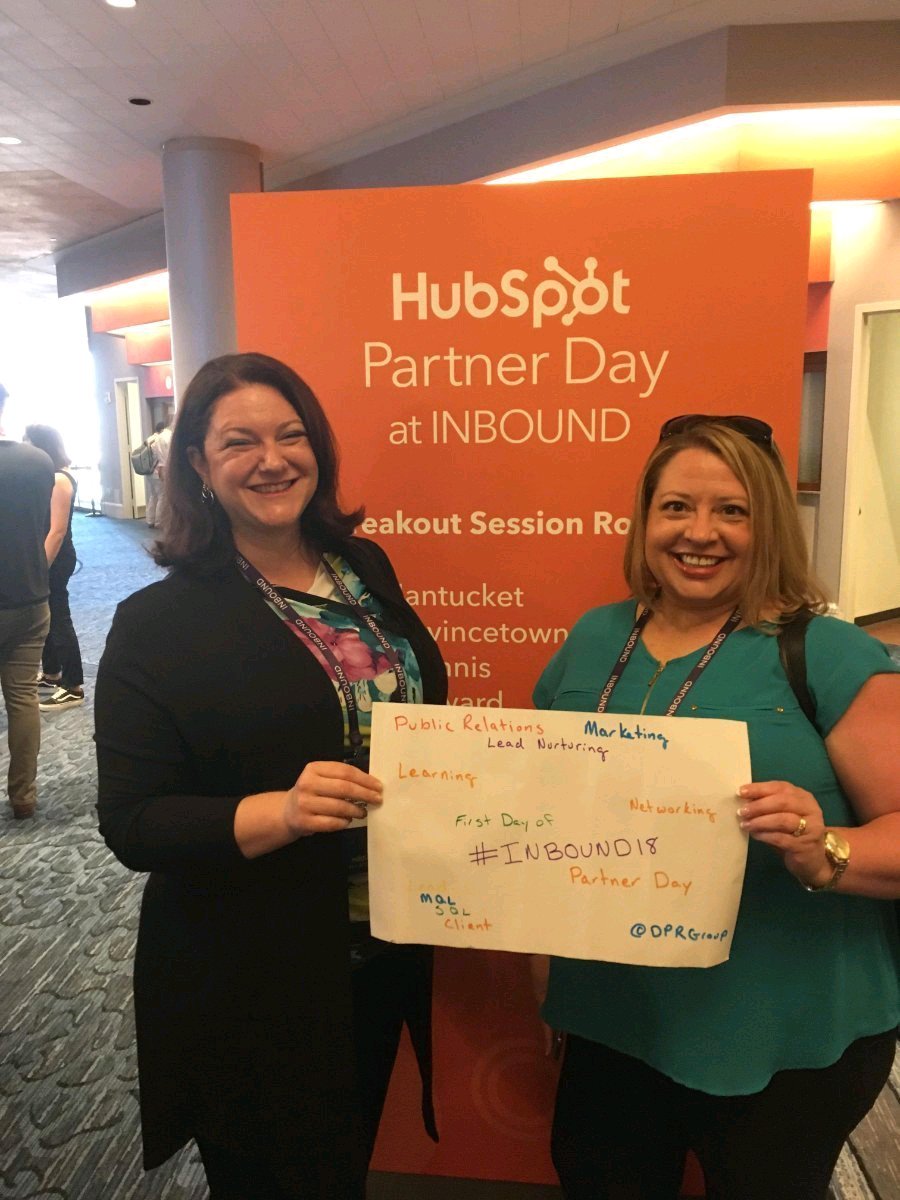 Liz_Palm's tweet image. Excited for Partner Day at INBOUND! #HubPartner #InboundPartnerDay18 @HubSpot @DPRGroup @handrews_pr