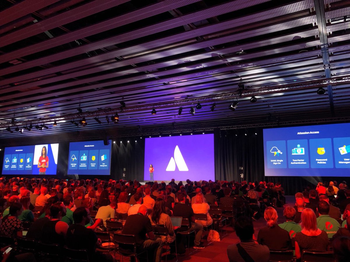 Spreading Atlassian Access love at the keynote #AtlassianSummit 2018 ❤️❤️❤️ atlassian.com/company/events…