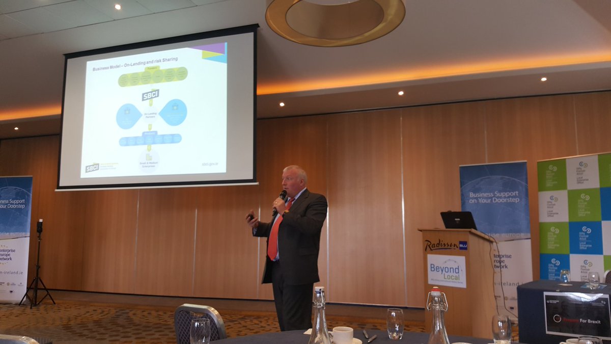 LEOCountyClare's tweet photo. Brian Colgan of @SBCIreland joins our panel at the #BeyondLocal event this morning to discuss their #Brexit Loan Scheme. #LocalEnterprise #SMEsupports https://t.co/e5bQsbnMFX
