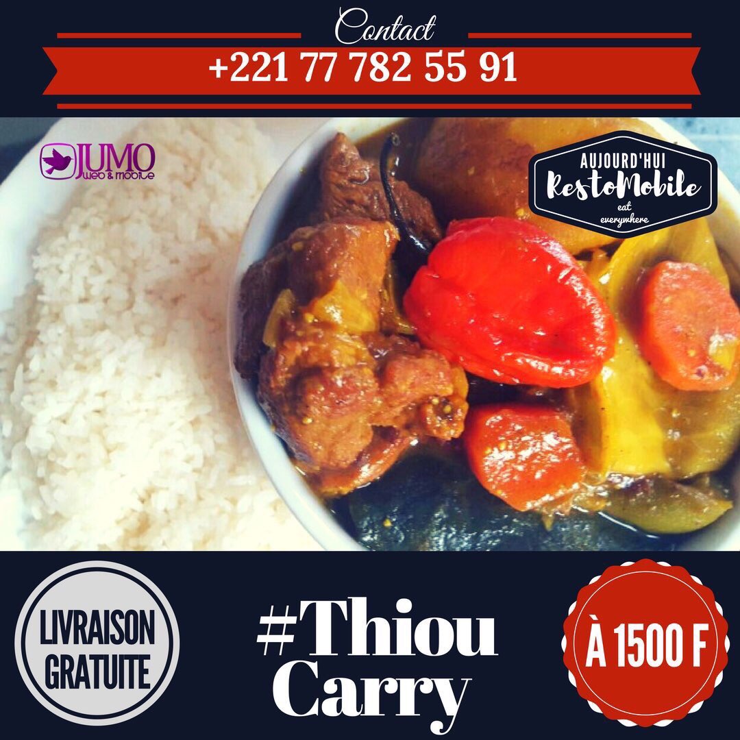 RestoMobile221's tweet photo. Legui pause jott! Alors loo wakh ci Plaatou sa bureau à 1500F les 10 premiers clients dougn fey la livraison. Wootel gaaw au 777825591!
---
Bientôt la pause déjeuner. Ce plat est à 1500F livré gratuitement aux 10 premiers appels.
#Gorée #Kaaris #Alloco #Booba #Mafé #Kebetu #Dakar https://t.co/pVkoIiCdR7