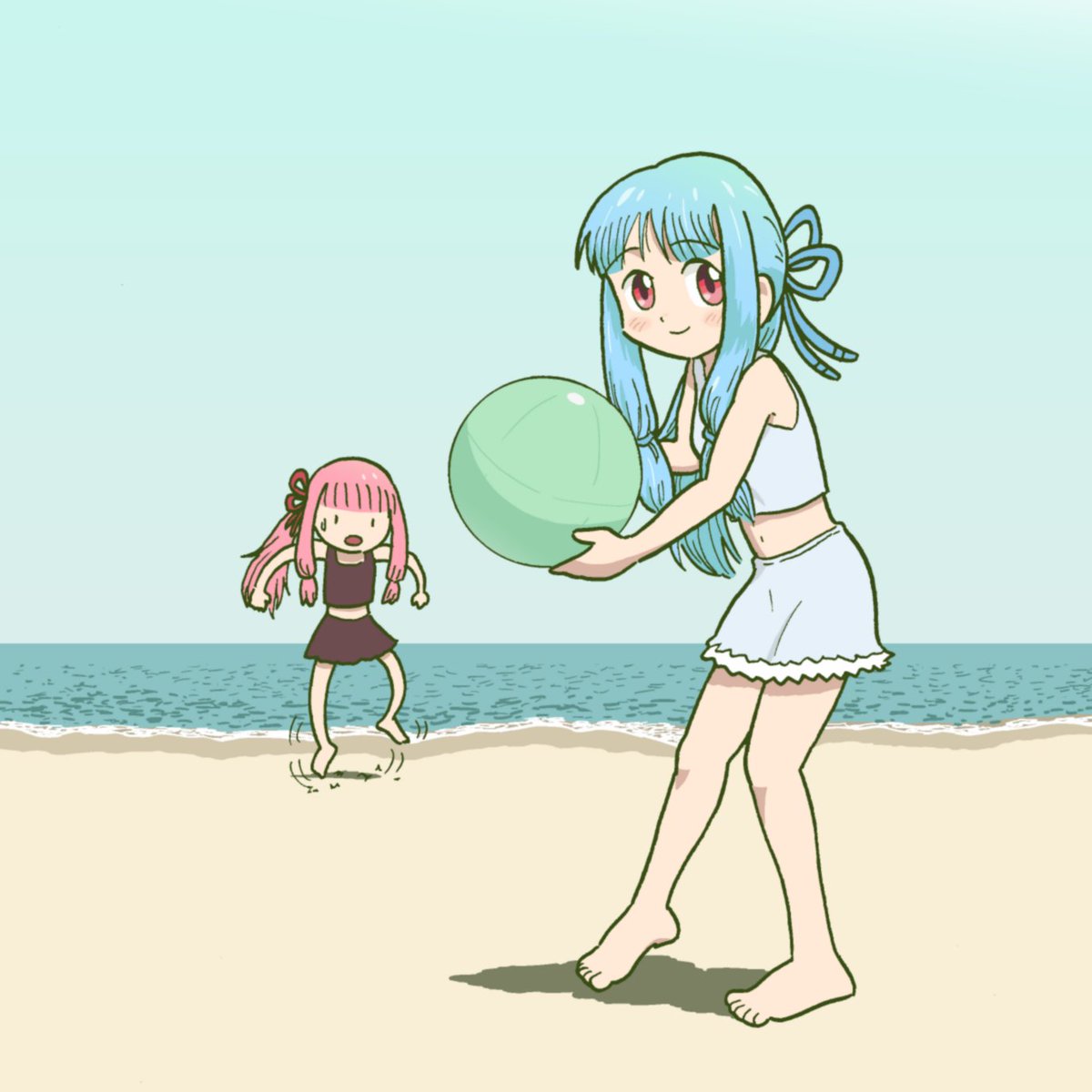 夏に描いた琴葉姉妹
#琴葉姉妹 