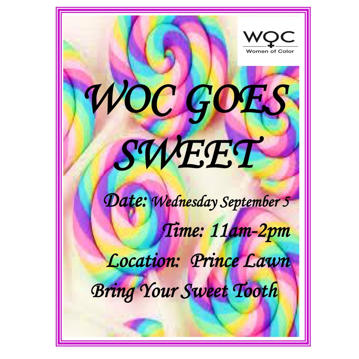 Bring your sweet tooth 🍪🍭🎂🍰