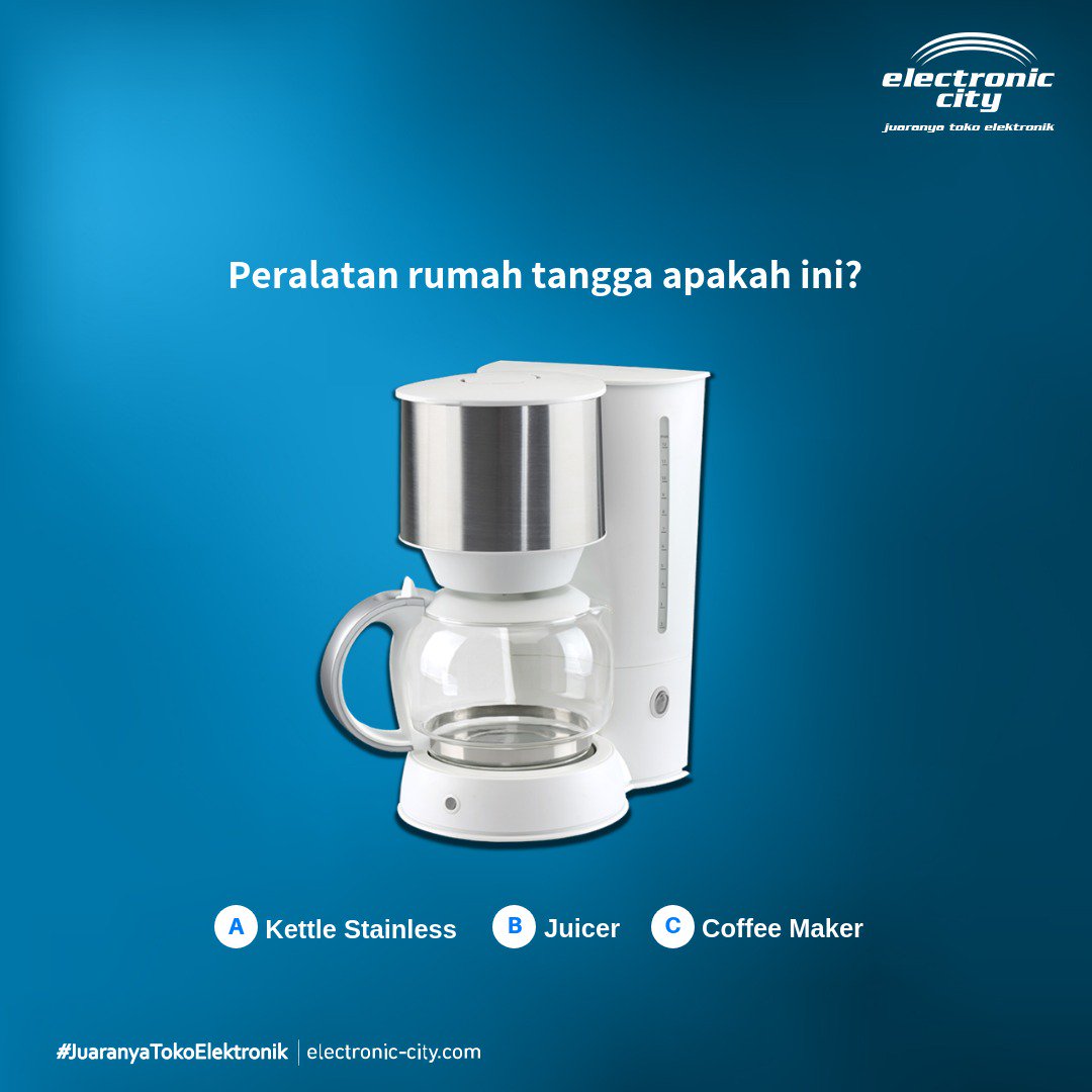 electronic_city's tweet photo. Apakah kamu bisa tebak, peralatan rumah tangga apakah ini? Share jawaban kamu di kolom komen ya :) #itsEC #JuaranyaTokoElektronik #FunGames #Ecgames https://t.co/E7ZFg78idc