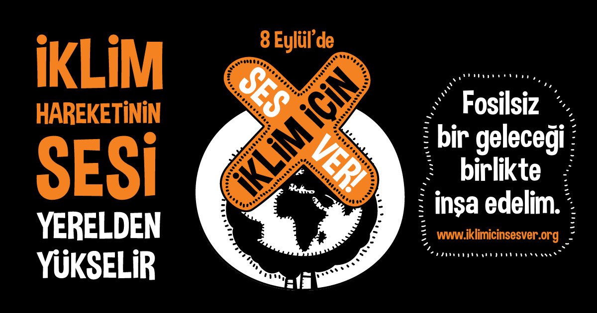 TEMA Vakfı olarak 8 Eylül'de iklim için ses veriyoruz. #İklimİçinSesVer #RiseForClimate