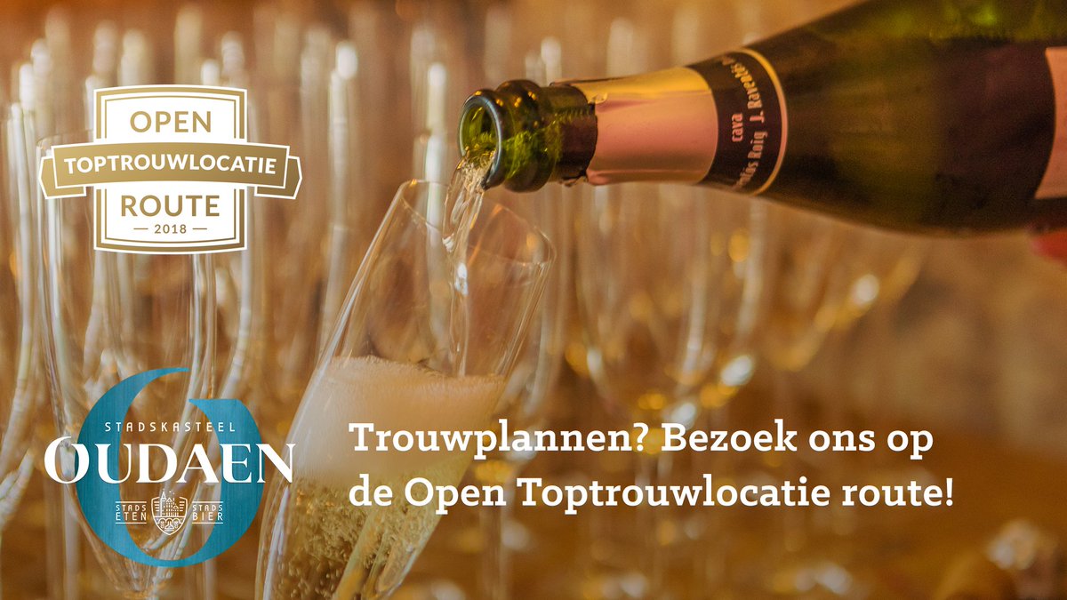 Willen jullie trouwen in een stadskasteel midden in het centrum van Utrecht? Bezoek ons zaterdag 23 september op de Open Toptrouwlocatieroute! 
Schrijf je in via: opentoptrouwlocatieroute.nl/trouwlocaties/…  en check onze deals dan ook gelijk even: oudaen.nl/deals/trouwdea… #trouwen #utrecht