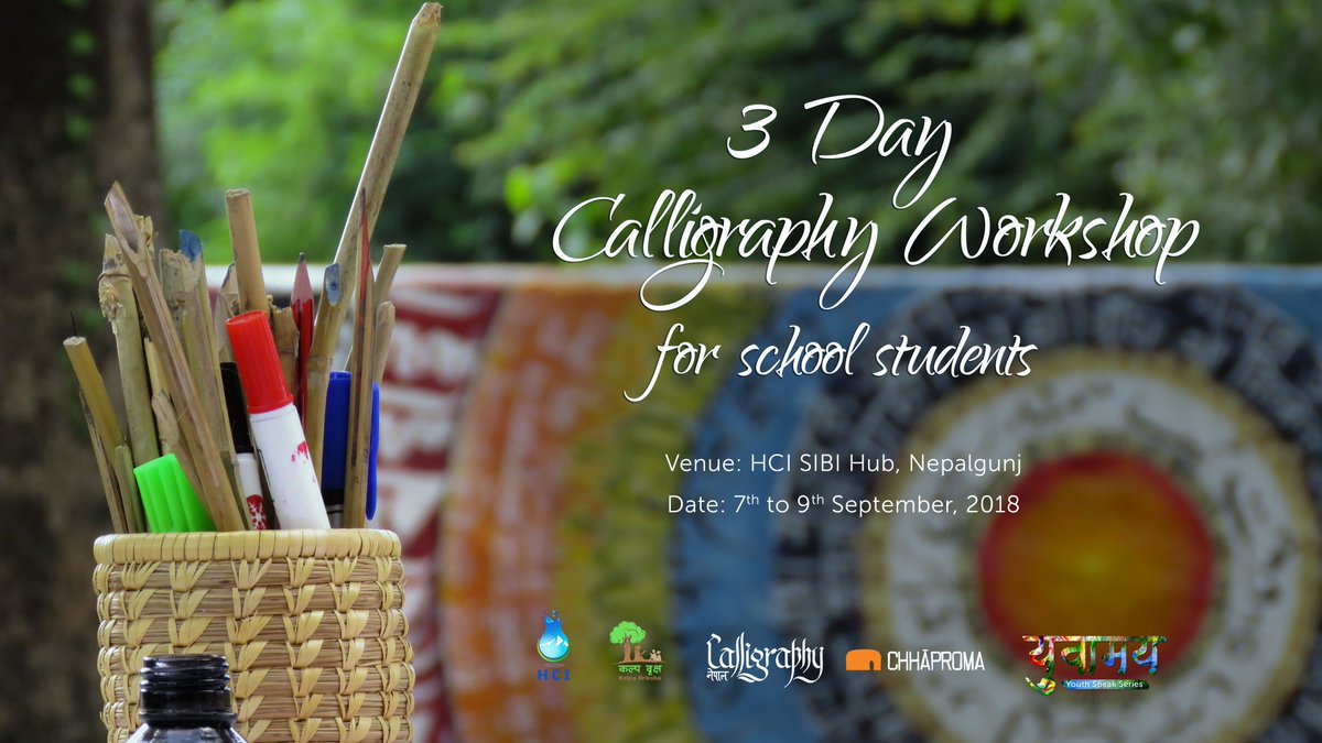 #CalligraphyWorkshop @ #Nepalgunj. #CalligraphyNepal #HCINepalgunj