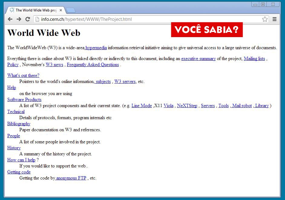CelixCloud's tweet image. Você já parou para pensar qual foi o Primeiro Site no Mundo? Esqueça imagens, Vídeos ou Animações. Conheça o The Project, página pioneira na Internet criada em 1991 por Tim Berners-Lee, físico do Centro Europeu de Pesquisa Nuclear (CERN), considerado o pai da Web. INCRÍVEL NÉ!
